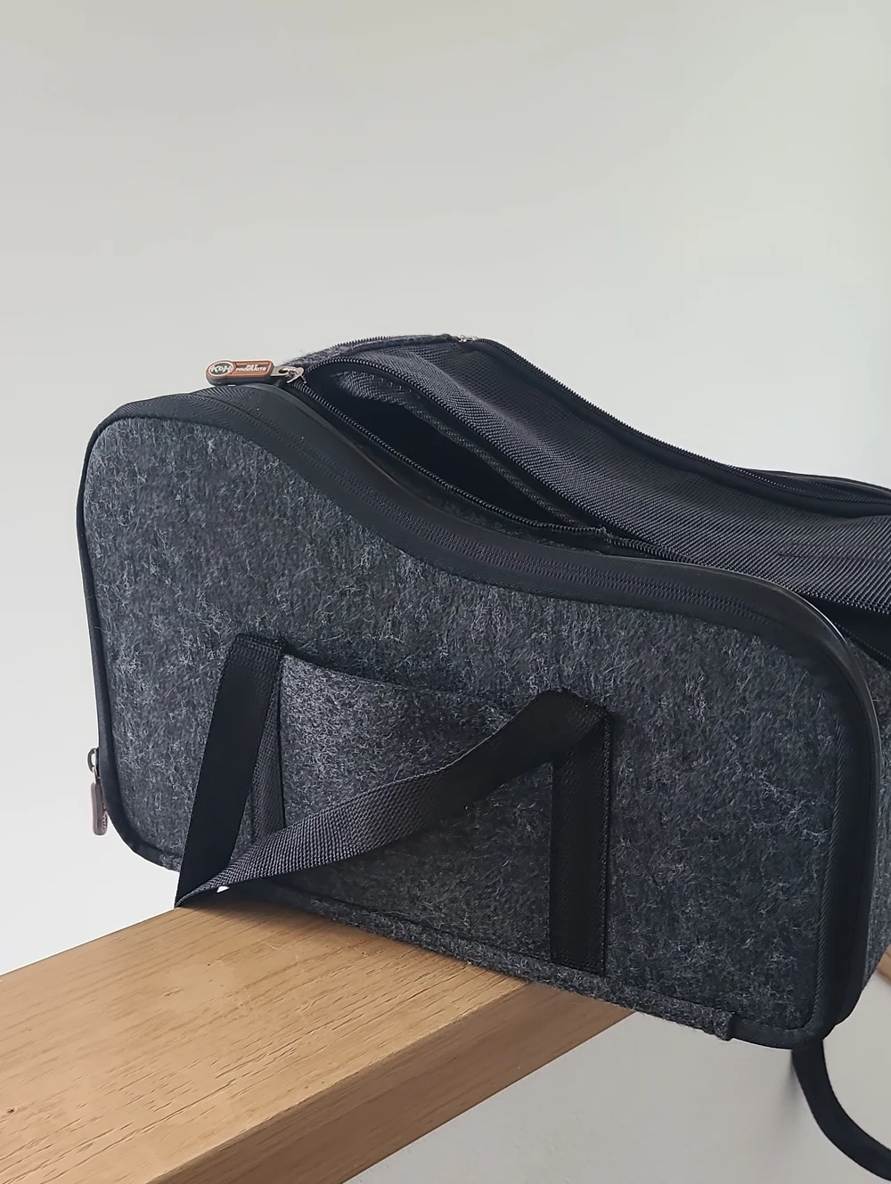 Gray & Black Soft-Sided Dog Carrier
